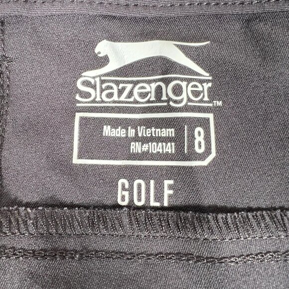 Slazenger Womens Dark Gray Lightweight Tapered Fit Golf Trousers Pants Size 8 - Picture 9 of 11